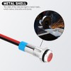 DaierTek LED Indicator Light 12V Red LED 6MM Metal Waterproof