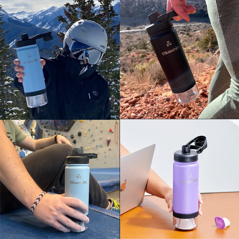 Blueshift 18 oz Stainless Steel Water Bottle - Insulated Shaker