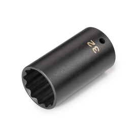 TEKTON 1/2 Inch Drive x 32 mm Deep 12-Point Impact Socket | SID23332