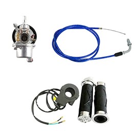 PHUOC LOC THO for Carburetor Blue Throttle Cable Kit for 49cc 60cc 66cc 80cc Motorized Bicycle