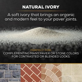 10 Pound Natural Ivory DOMINATOR Polymeric Sand with Revolutionary Ceramic Flex Technology for Stabilizing Paver Joints/Gaps, 1/8” up to 4”, Professional Grade Results