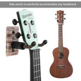 String Swing Ukulele Wall Mount Stand for Mandolin Ukele Banjo Mahalo Kala Pinaple Kamaka Luna Cordoba Concert Compatible Safety Home or Studio Accessories without Case Cross CC60UK-CR