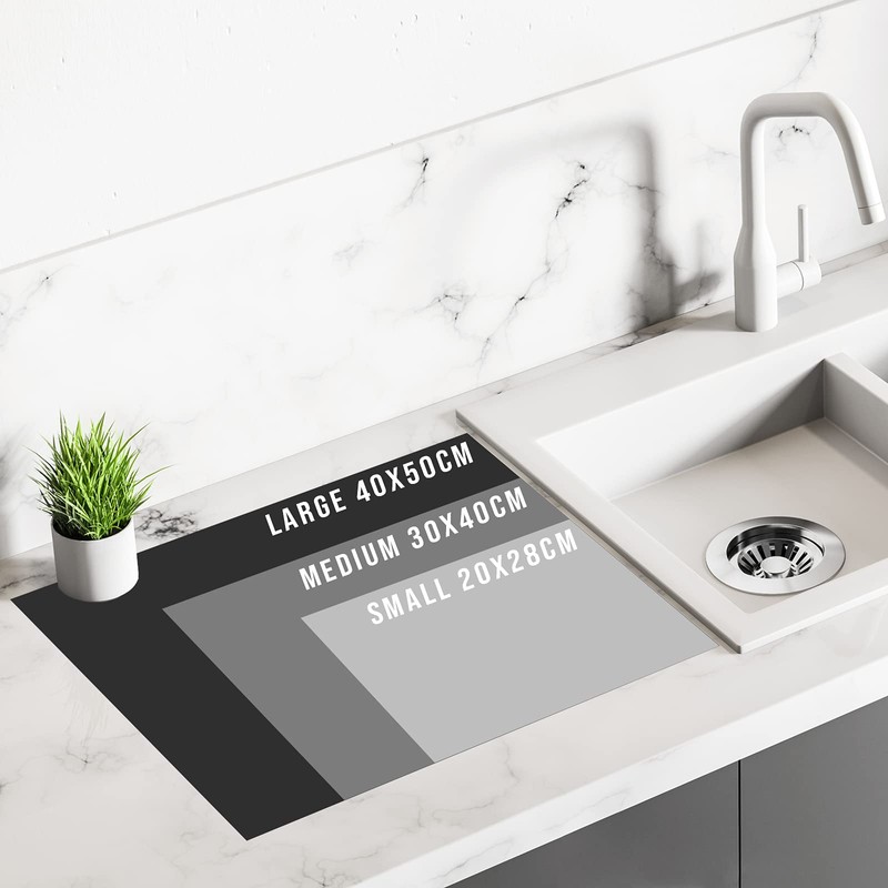 Glass Chopping Board | Non Slip Worktop Saver for Kitchen