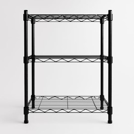 Cransidium Storage Shelves, Sturdy Metal Garage Shelving Unit with Leveling Feet, Kitchen and Closet, Space-Saving Shelves Organizer for Pantry, Laundry, Kitchen and Closet