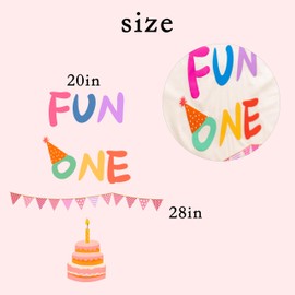 CANTLY Fun One First Birthday Party Decoration Wall Decal