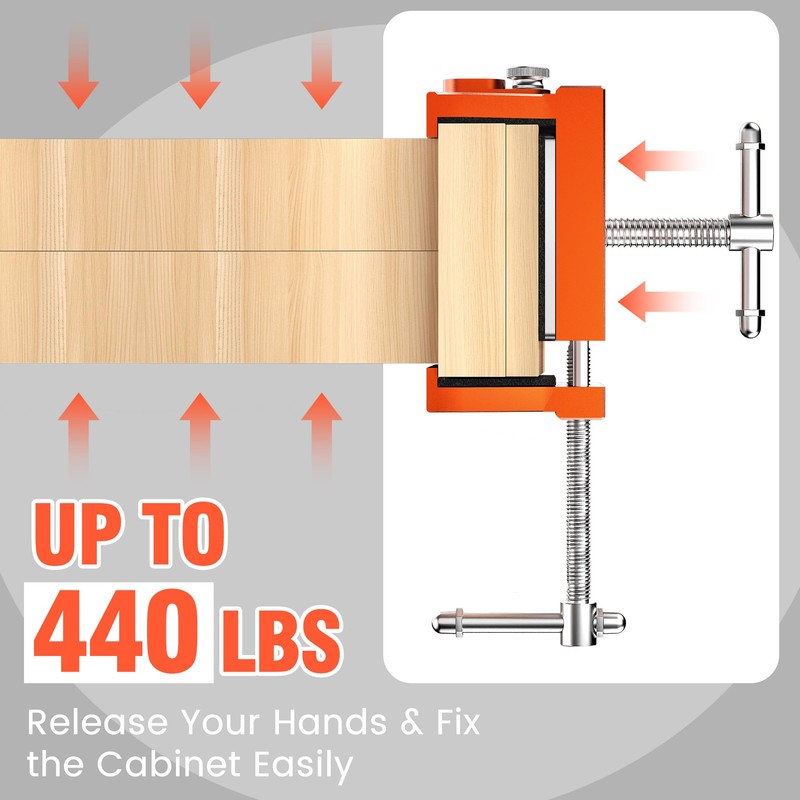 ECY Cabinet Clamps 2 Pack - Cabinet Face Frame Alignment