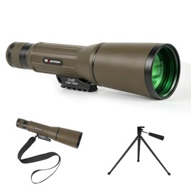 Monocular Telescope 12X62 HD High Power with Tripod Suitable for Bird Watching Hunting Hiking Camping Wildlife (Army Green)