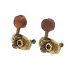 2R2L Ukulele Tuning Peg Metal Rosewood Machine Head Tuners for
