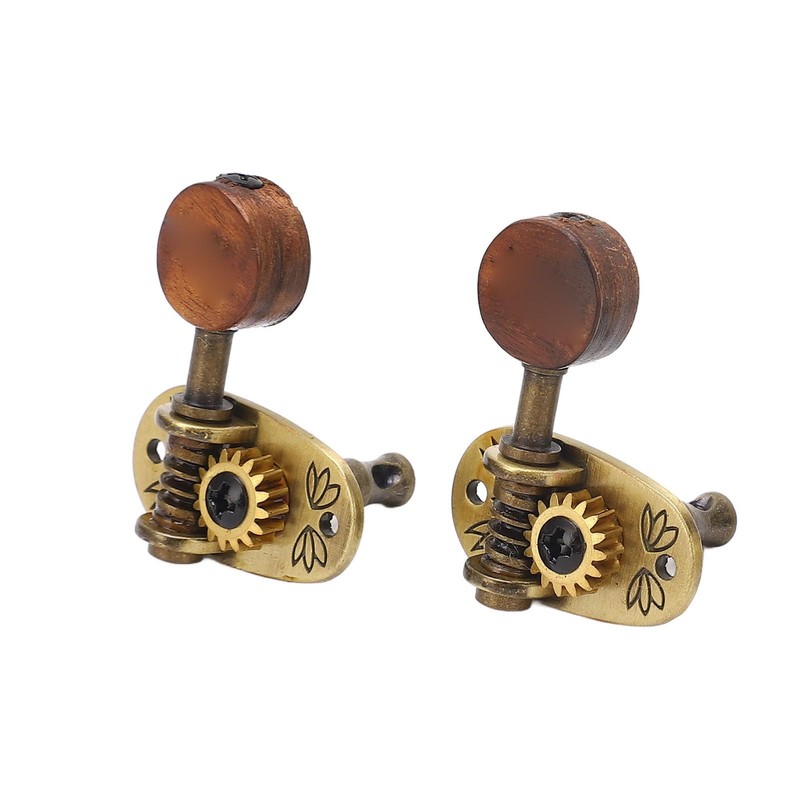 2R2L Ukulele Tuning Peg Metal Rosewood Machine Head Tuners for