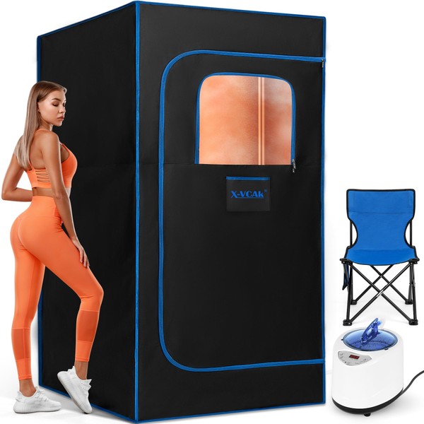 X-Vcak Portable Sauna Box, Steam Sauna Tent for Home with