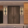 ElilyGiA Aluminum Modern LED Wall sconces, 24.4 inch Matte Black