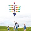 3D Huge Rainbow Sailboat Flying Kite Outdoor Sports Children Kids