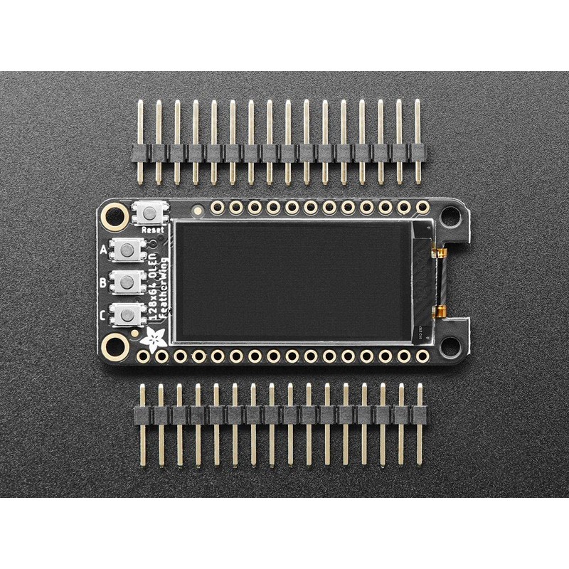 Adafruit FeatherWing OLED - 128x64 OLED Add-on for Feather