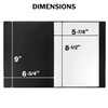 Dunwell Small Presentation Book 5.5x8.5 (12-Pack, Black), 24 Pockets Display