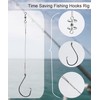 Uxwuy Fishing Circle Hooks Saltwater Catfish Hooks 50pcs Fishing Leader