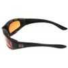 Chopper Men's Motorcycle Wrap 65mm Amber Lens Sunglasses, ['Amber', 'Black']