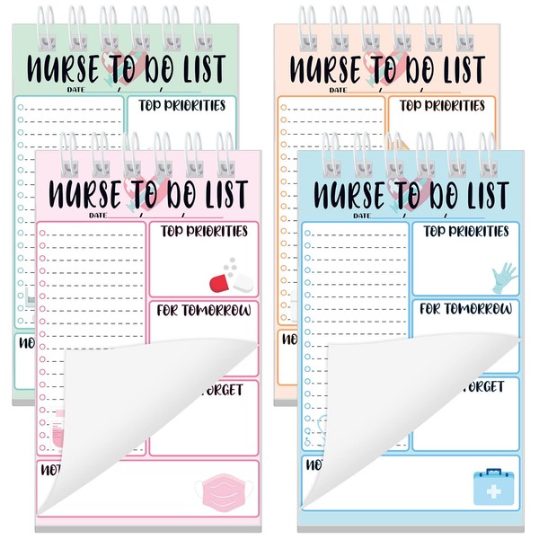 Gueevin null Nurse Gift To Do List Nurse Notepad Spiral