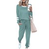PRETTYGARDEN Women's 2025 Fall Two Piece Outfit Long Sleeve Crewneck