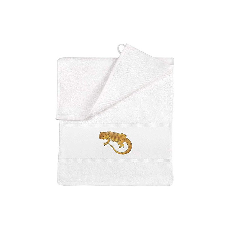 Azeeda 'Bearded Dragon' Flannel/Guest Towel (TL00031039)