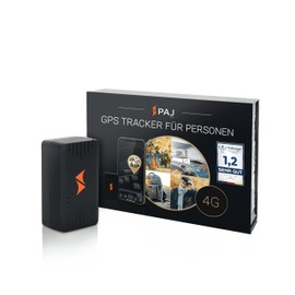 PAJ GPS Tracker - People Finder 4G - Mini GPS Tracker für Kinder, Senioren, Demenz - bis zu 5 Tage Akkulaufzeit - kleines Ortungsgerät mit Live-Ortung, Alarmbenachrichtigungen im Notfall