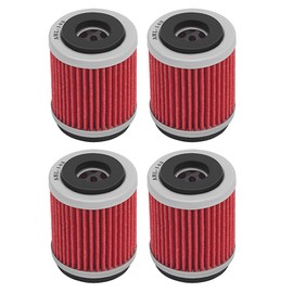 AHL 4 pack 143 Oil Filter Compatible with Yamaha TTR125LE 124 2017 TTR225 225 2000-2004 TTR230 223 2005-2017 2020 TW125 125 1999-2004 TW200 196 2007-2020 XC125TR Cygnus R 125 1995-2003