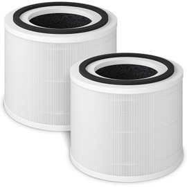 Fil-fresh 2-Pack 3-in-1 True HEPA 14 Replacement Filter for PuroAir 240 Air Purifier White