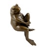 Vienna Bronze Sculpture - Funny Animal Character - Sitting Frog