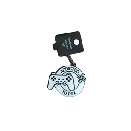 Addicted to PS Gamer Keychain - Keyring, Gaming Gift for Men and Women - Amazing Quality - Cool Gift - Gift for Gamer - 3D