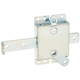 Prime-Line GD52138 Gd 52138 Heavy Duty Door Slide Lock, Steel, Galvanized, Gray