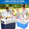 Large Ice Cube Molds 4 Pack - 37LB Silicone Ice