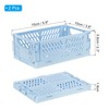 PATIKIL Mini Collapsible Basket, 2 Pcs 5.9 x 3.9 x