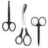 Unbranded Tweezers (2 Pcs) Scissor Tweezers Shaped Eyebrow Straight Tip