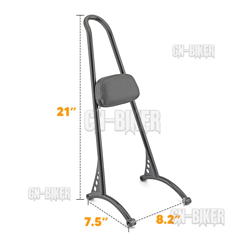 CB Detachable Sissy Bar Passenger Backrest For Harley Sportster 883
