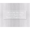 60ct - Return Address Clear Transparent Wedding Invitation Labels/Stickers/Seals (#316-C)