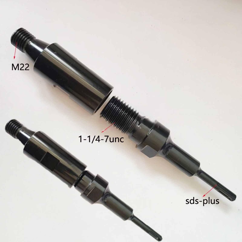 Folpus Core Drill Adapter Drill Machine Attachment 1-1/4-7unc to M22