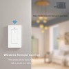 Wireless Light Switch and Receiver Kit, 164Ft RF Range, No