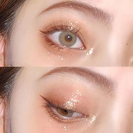 Paleta de Sombras de Ojos con Purpurina de 4 Colores | Face Glitter Gel Glue Paint Sombra de Ojos - Brillo de Paleta de Sombra de Ojos portátil, Paleta de Maquillaje, Polvo de Sombra de Ojos