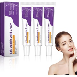 Suero Ácido Azelaico: Crema con Ácido Azelaico - 3PCS Suero de ácido azelaico - Suero Facial con Ácido azelaico al 12%, Anti-Erupciones Cutáneas, Antigránulos y Nódulos