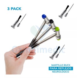 Gambimedic Martillo Buck Para Reflejos Neurologico Gambimedic Color 3pz