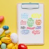 Happy Easter Clear Stamps for Card Making Hello Easter Blessing
