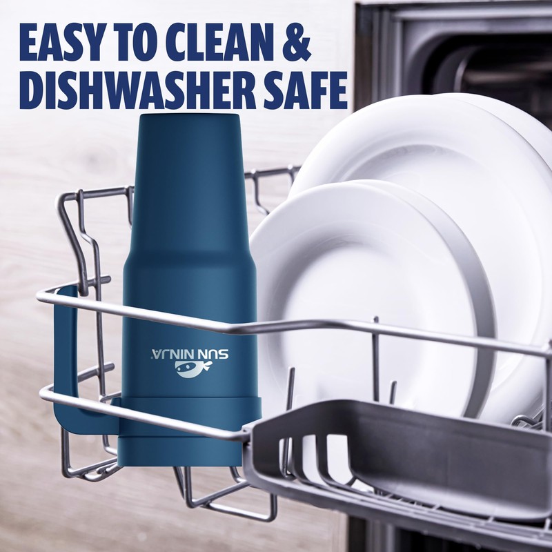 SUN NINJA - 40oz Tumbler - Navy Blue