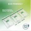 Smelly Proof Reusable Food Storage Bags, 15-Pack, Clear FLAT, 8.5x10