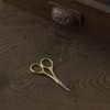 Kai Corporation HC3538 Seisonroku Gold Scissors, Curved Blade, 24K Gold