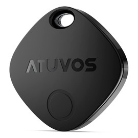 ATUVOS Air Tracker Tag-1 Pack, Bluetooth Luggage Tracker Works with Apple Find My APP (iOS Only, Not for Android), Keys Finder and Item Locator for Luggage, Backpack, Suitcases, Replaceable Battery