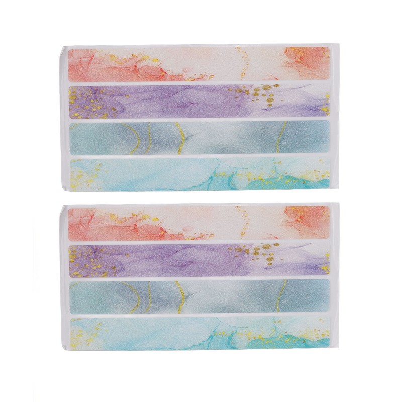 24pcs Bathroom Non Slip Strips Colorful Firm Sticking Waterproof Rubber