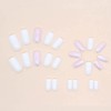 24Pcs Press on Nails Medium Design,Lucoffeoi 24pcs Acrylic Nails Fake