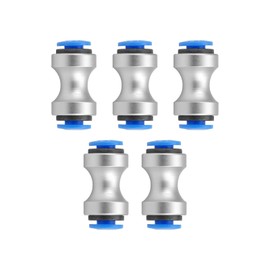 hiBCTR ​​5-Packs Bowden Tube Connector Teflon PTFE Tubing Connectors 3D Printer Accessories Plastic Metal Mixed Feed Pipe for 3D Printer Bambu Lab P1P/P1S/X1/X1C/X1E,AMS Feed PTFE Feed Tube Connector