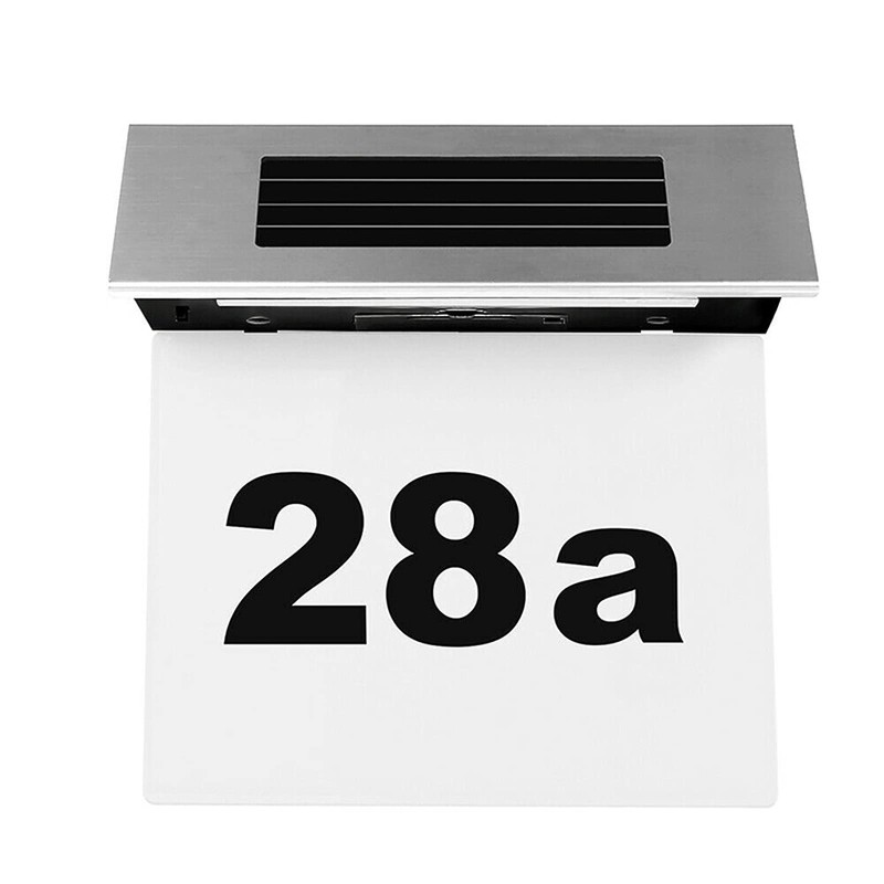 VIFERR House Numbers Plaques with Solar Light Door Number Plaques