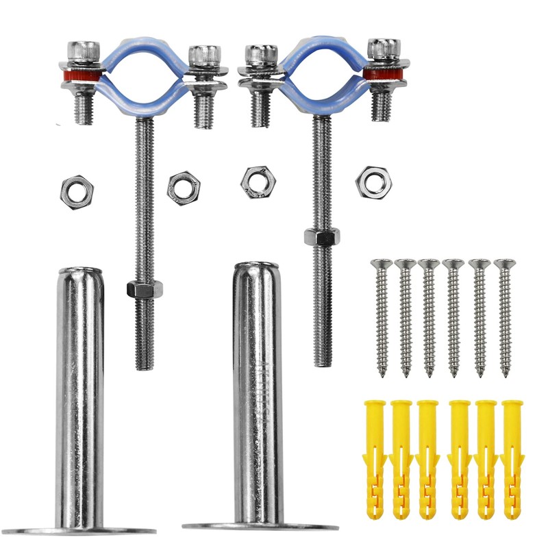 AKIHISA 2 Pcs 1-37/64 Inch Ceiling Mount Pipe Support,Adjustable 304