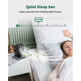 Dorobeen Portable Clip on Fan, 5000mAh Battery Powered Fan, 3 Speed Quiet Rechargeable Mini Desk Fan, 360° Rotate Personal Cooling Fan for Home Office Stroller Camping Golf Cart Fan (BLDC Motor)